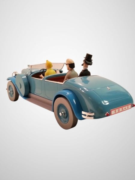 Tintin - Doctor Finney's Lincoln Torpedo (La Torpedo du Dr Finney) 1/24 Scale Diecast Model Araç (No.10)