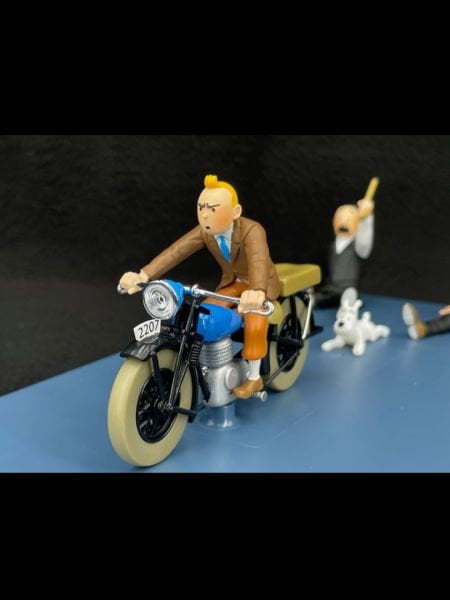 Tintin - Tintin's Motorbike (La Moto de Tintin) 1/24 Scale Diecast Model Araç (No.70)