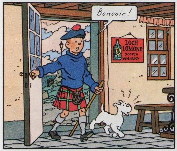 Moulinsart Tintin in a Kilt Resin Figurine