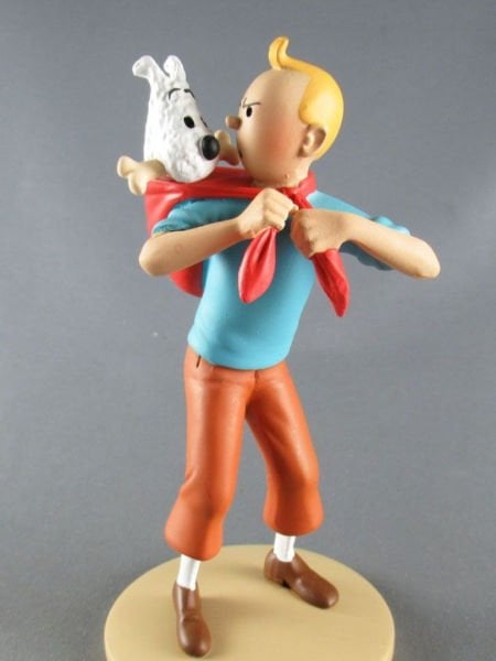 Tintin - Tintin Fetches Milou (Tintin ramene Milou) Heykel