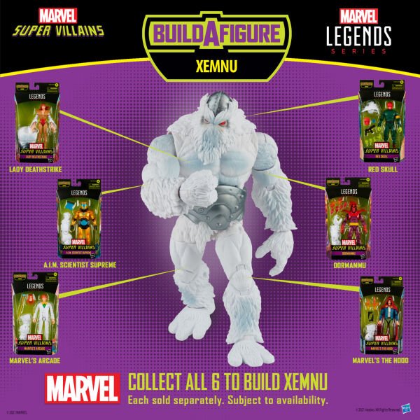 Marvel Legends Super Villains A.I.M. Scientist Supreme (Xemnu BAF)