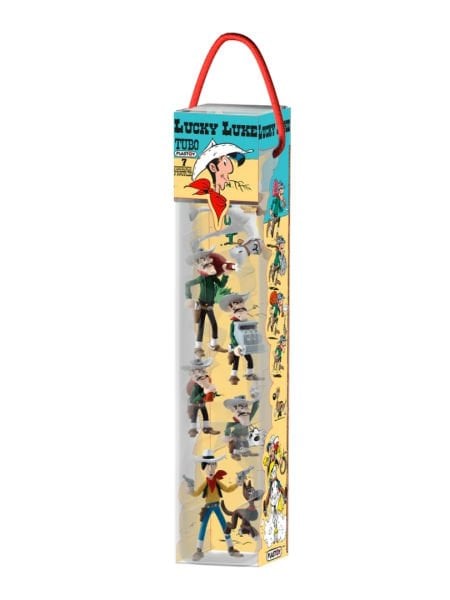 Lucky Luke (Red Kit) Tubo 7 Figürlü Set