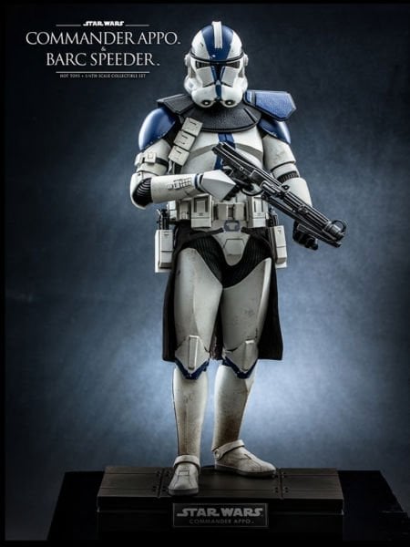 Star Wars: The Clone Wars - Clone Commander Appo with BARC Speeder 1/6 Scale Koleksiyon Figür Seti