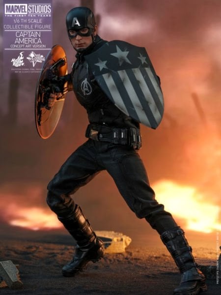 Captain America: Civil War - Captain America (Concept Art Version) 1/6 Scale Koleksiyon Figürü