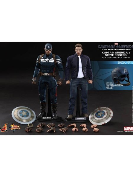 Captain America: The Winter Soldier - Captain America and Steve Rogers 1/6 Scale İkili Koleksiyon Figür Seti
