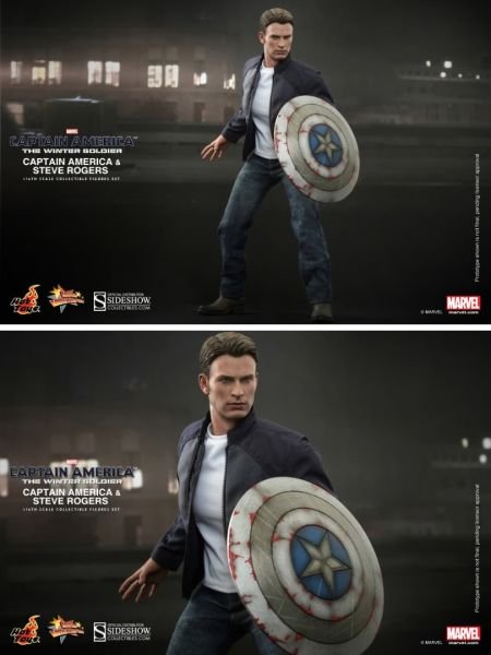 Captain America: The Winter Soldier - Captain America and Steve Rogers 1/6 Scale İkili Koleksiyon Figür Seti