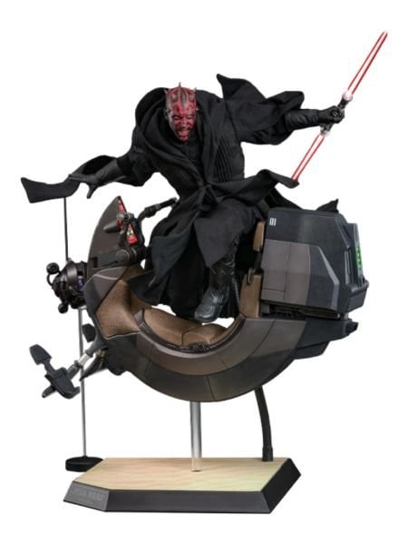 Star Wars: The Phantom Menace - Darth Maul with Sith Speeder V2 1/6 Scale Koleksiyon Figür Seti