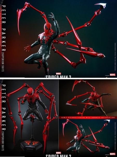 Spider-Man 2 Video Game - Peter Parker (Superior Suit) 1/6 Scale Koleksiyon Figürü