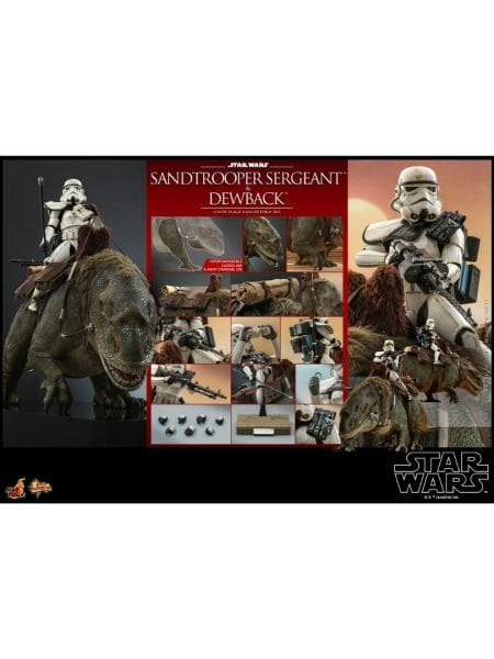 Star Wars: A New Hope - Sandtrooper Sergeant & Dewback 1/6 Scale Koleksiyon Figür Seti