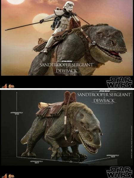 Star Wars: A New Hope - Sandtrooper Sergeant & Dewback 1/6 Scale Koleksiyon Figür Seti