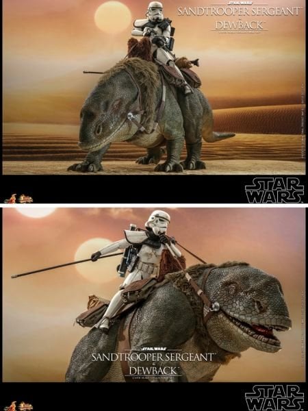 Star Wars: A New Hope - Sandtrooper Sergeant & Dewback 1/6 Scale Koleksiyon Figür Seti