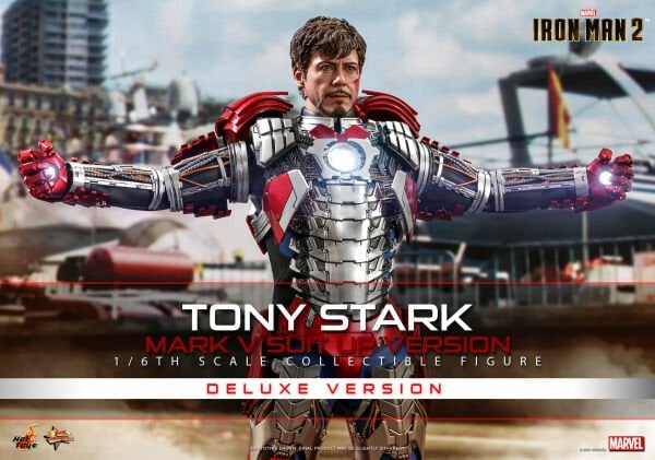 Iron Man 2 - Tony Stark (Mark V Suit Up Ver.) Deluxe 1/6th Scale Collectible Figure