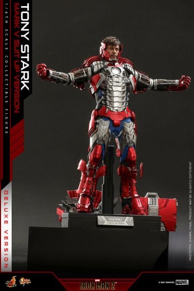 Iron Man 2 - Tony Stark (Mark V Suit Up Ver.) Deluxe 1/6th Scale Collectible Figure