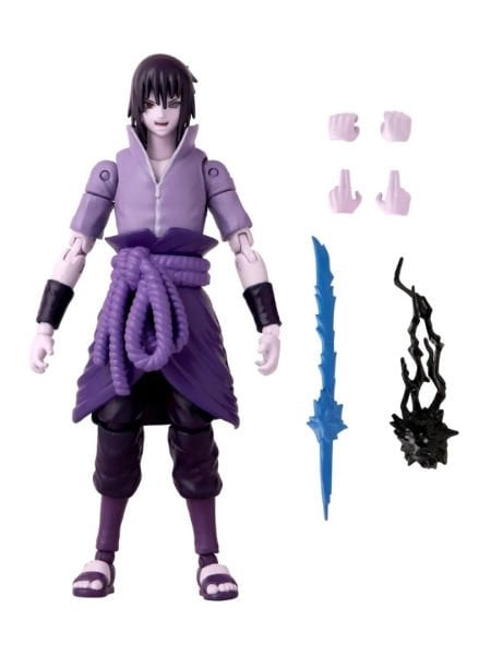 Naruto: Shippuden - Sasuke Uchiha Rinnegan / Mangekyo Sharingan (Anime Heroes Series) Aksiyon Figürü