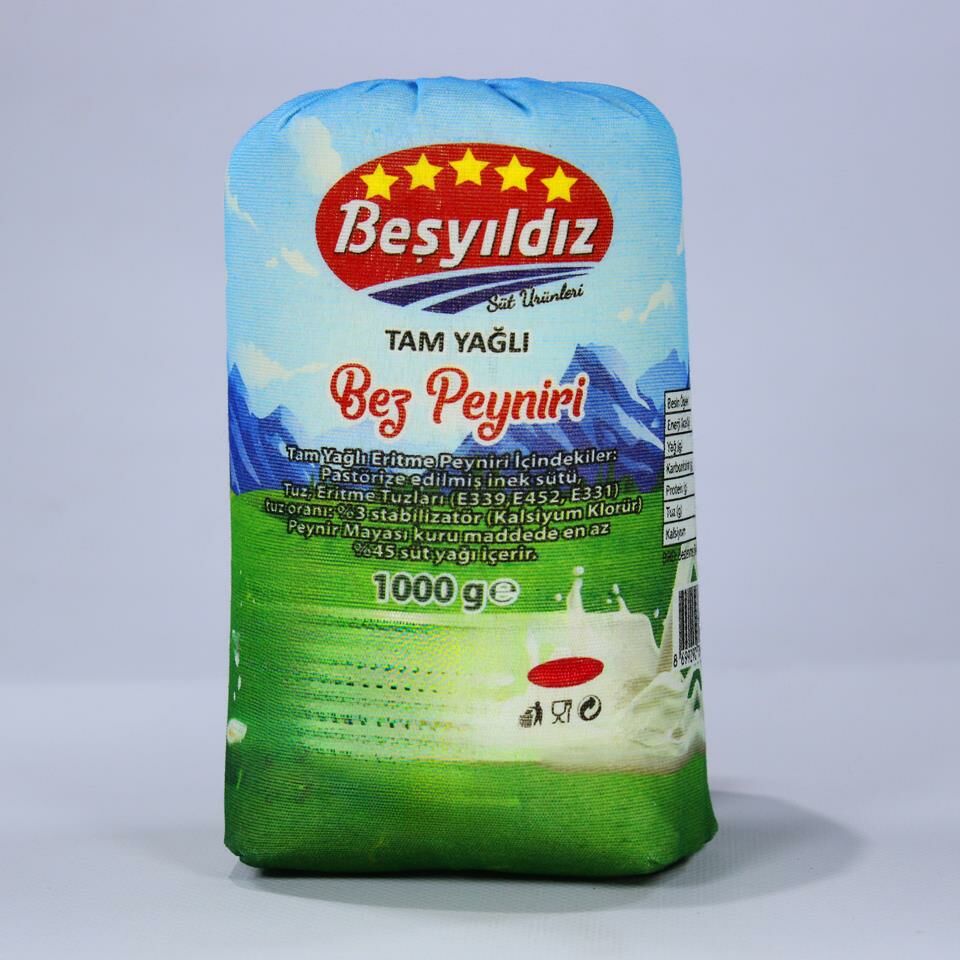 Gülnar Zeyne Yöresi Kese Peyniri Bez Tulum 1 kg (Tam Yağlı Taze Eritme)