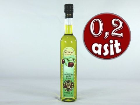 0,2 Asit Erken Hasat Soğuk Sıkım Zeytinyağı 500ML Uzun Şişe