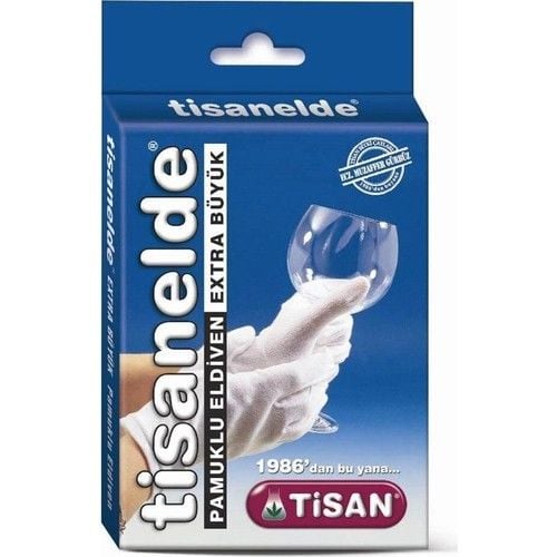 Tisan Tisanelde Egzama Pamuklu Eldiven Ekstra Büyük