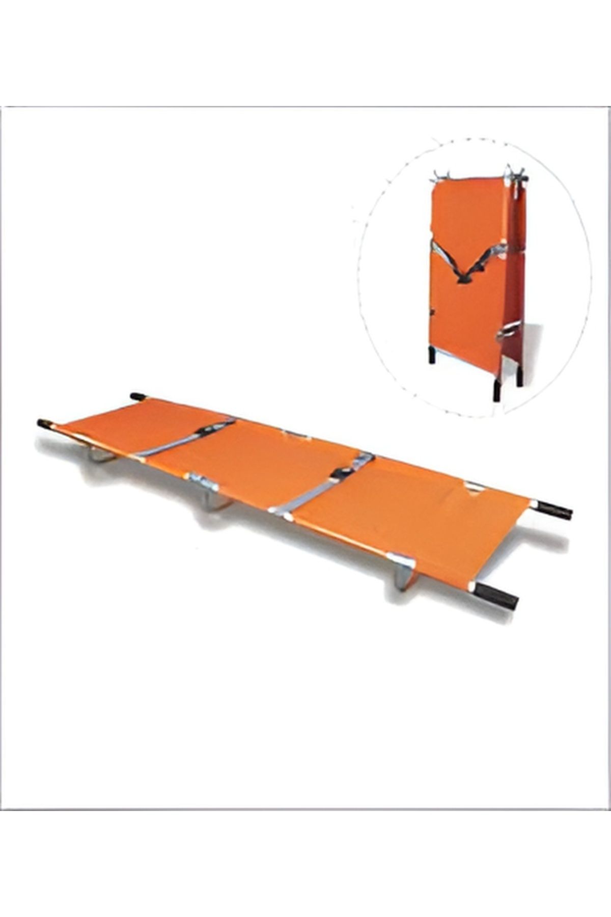 2'ye Katlanır Hasta Taşıma Sedyesi Pole sedye Polye Sedye Katlanabilir