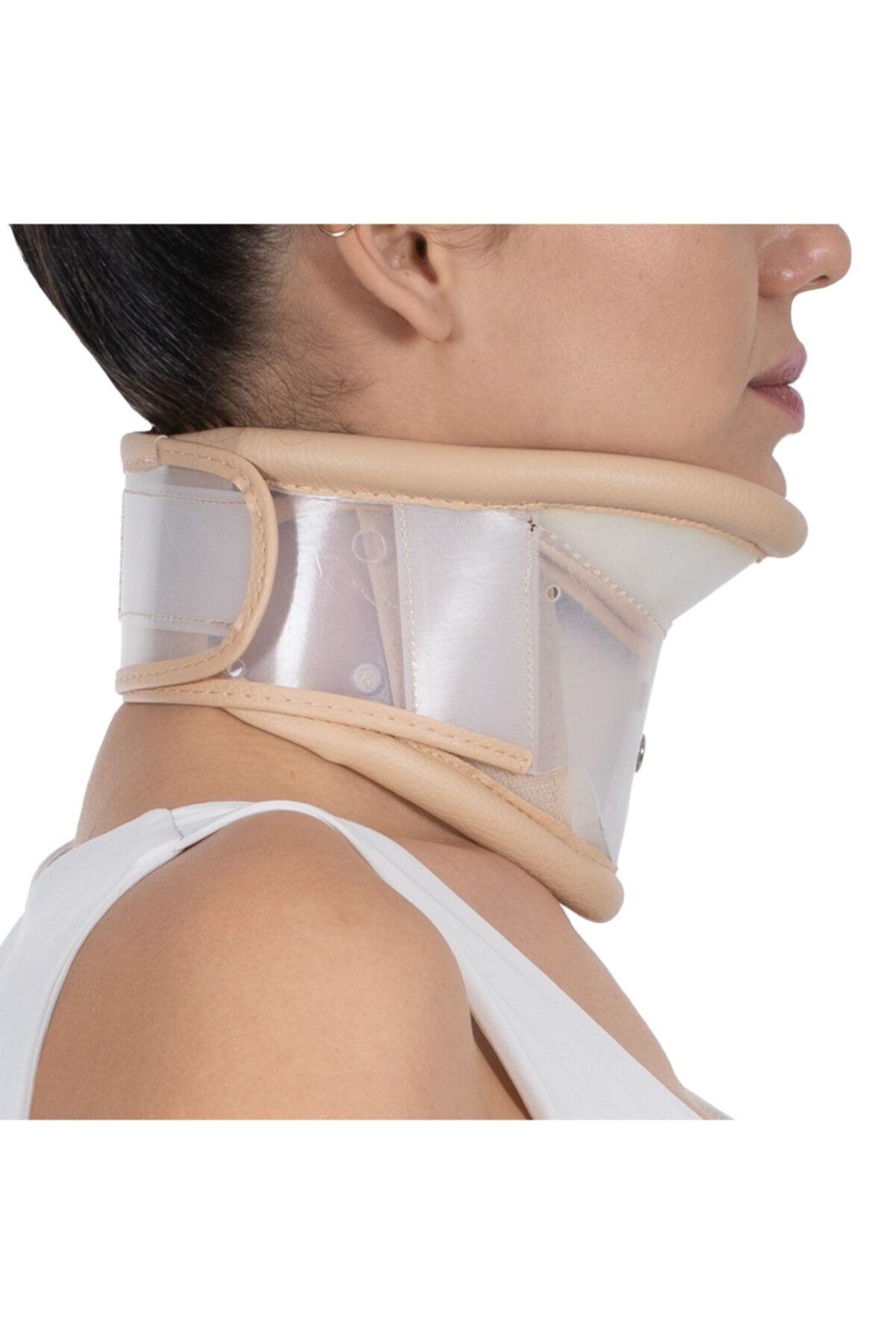 Servikal Çeneli Boyunluk Derili SMALL