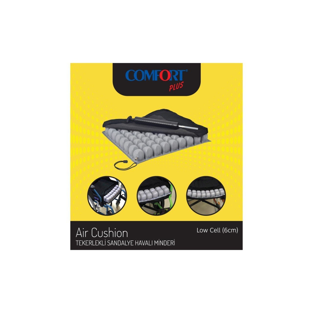 Bası Yarası Şişme Havalı Minder 45 x 40 x 10 cm