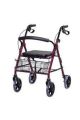 Arkalıklı Tekerlekli Yürüteç Walker Hasta Yürüteci Rollatör