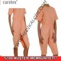 Caretex BH-001 Bayan Hasta Bakım Tulumu Bacak Fermuarlı