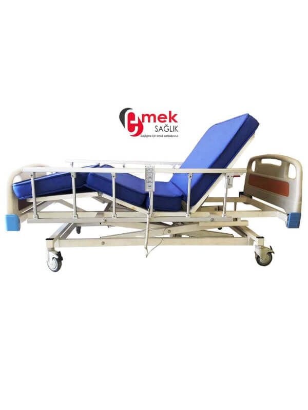 3 Motorlu ABS Başlıklı Asansörlü Hasta Yatağı: Konfor ve Kolaylık