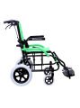 W 209 Refakatçi Frenli Katlanabilir Tekerlekli Sandalye Yeşil Renkli