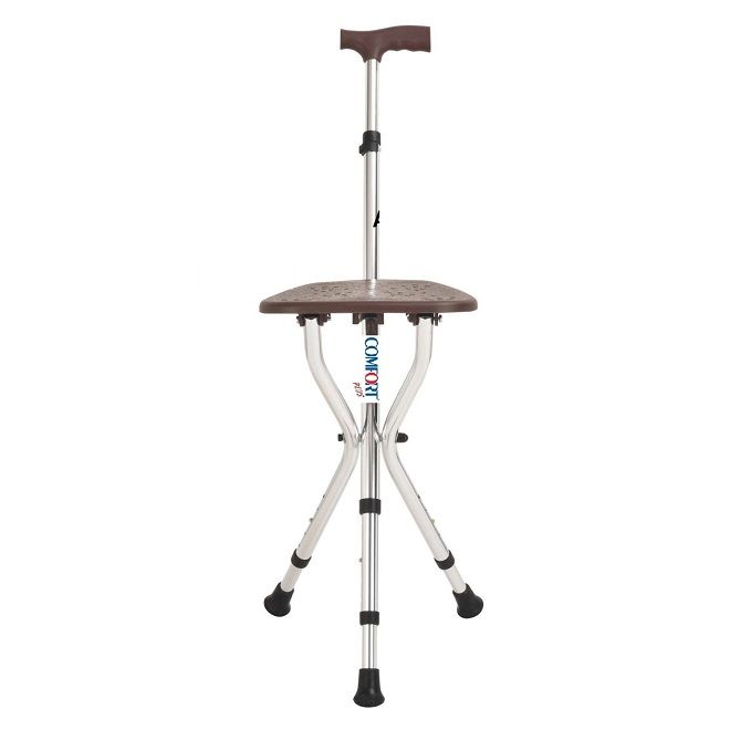 Comfort Plus DM-74 Oturaklı Baston (Yüksekliği Ayarlanır)