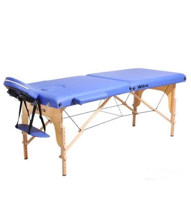 Mavi 2 Parçalı Katlanabilir Masaj Yatağı
