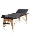 Siyah Katlanabilir Masaj Yatağı – 250 kg Kapasiteli
